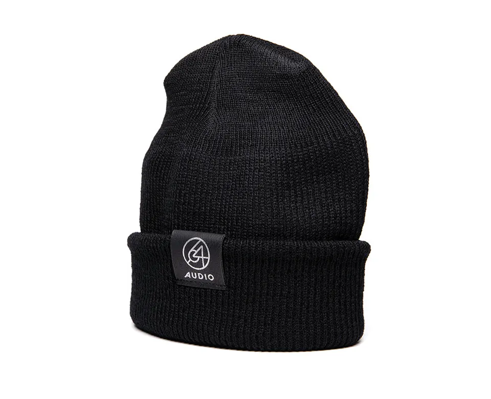 64-audio-u-series-standard-beanie-m-tze-schwarz-wolle image 1