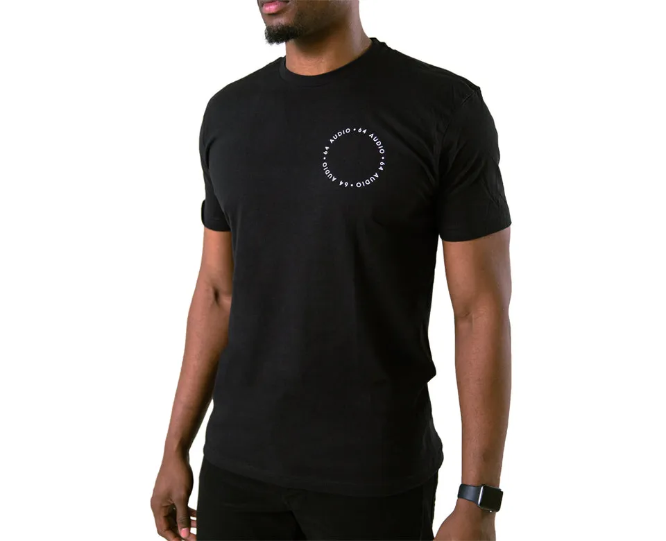 64-audio-circle-logo-t-shirt-schwarz-gr-e-l image 1