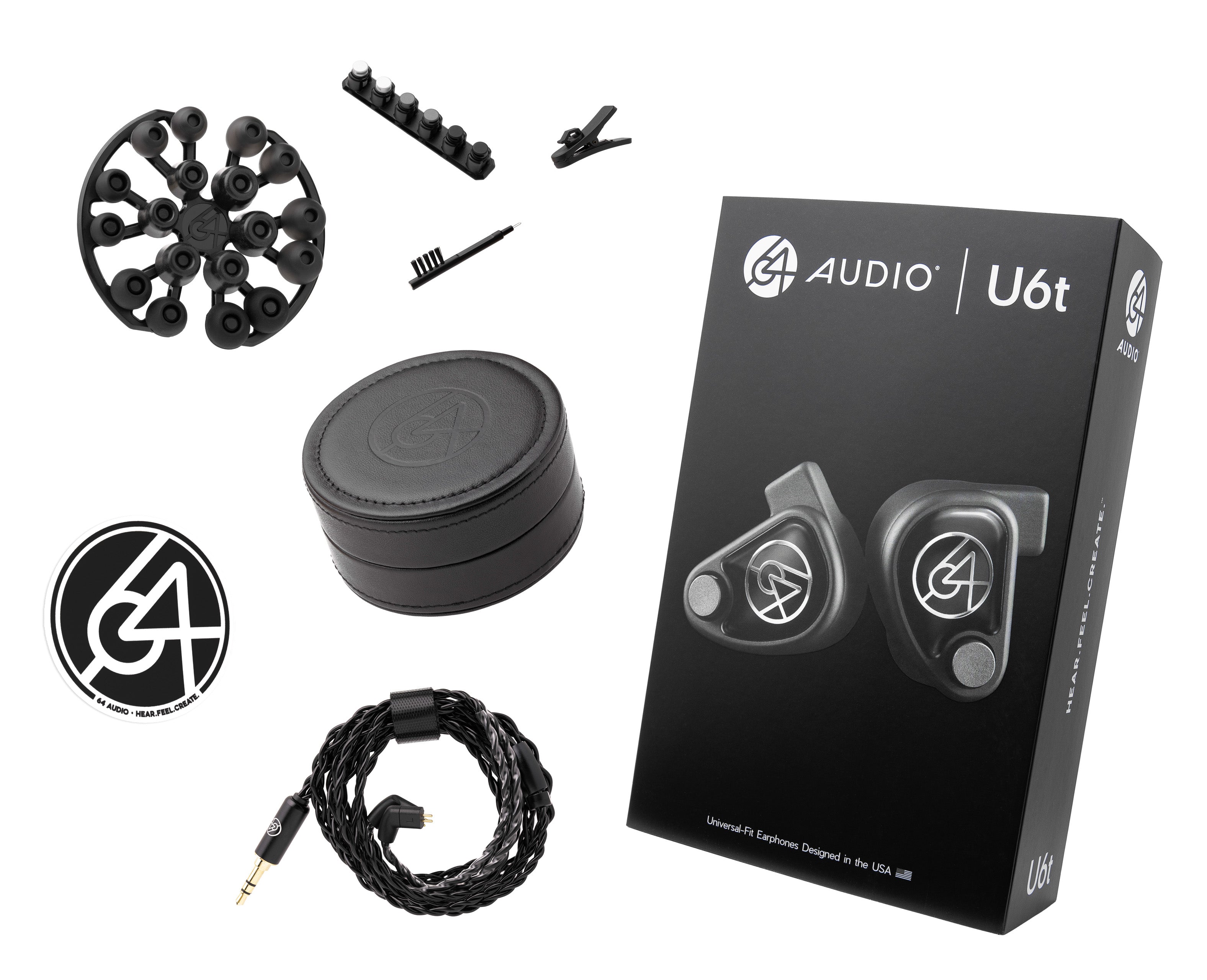 64-audio-u-series-u6t-in-ear-monitor-universal-schwarz image 4