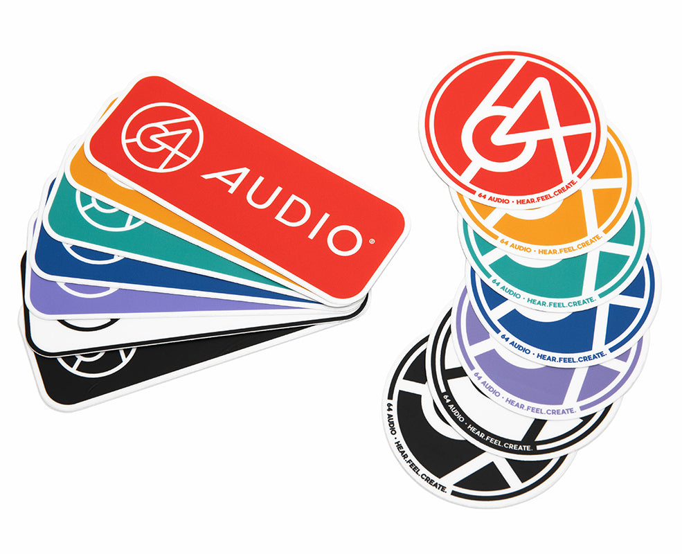 64-audio-u-series-sticker-pack-aufkleber-multicolor-14er-vinyl image 1