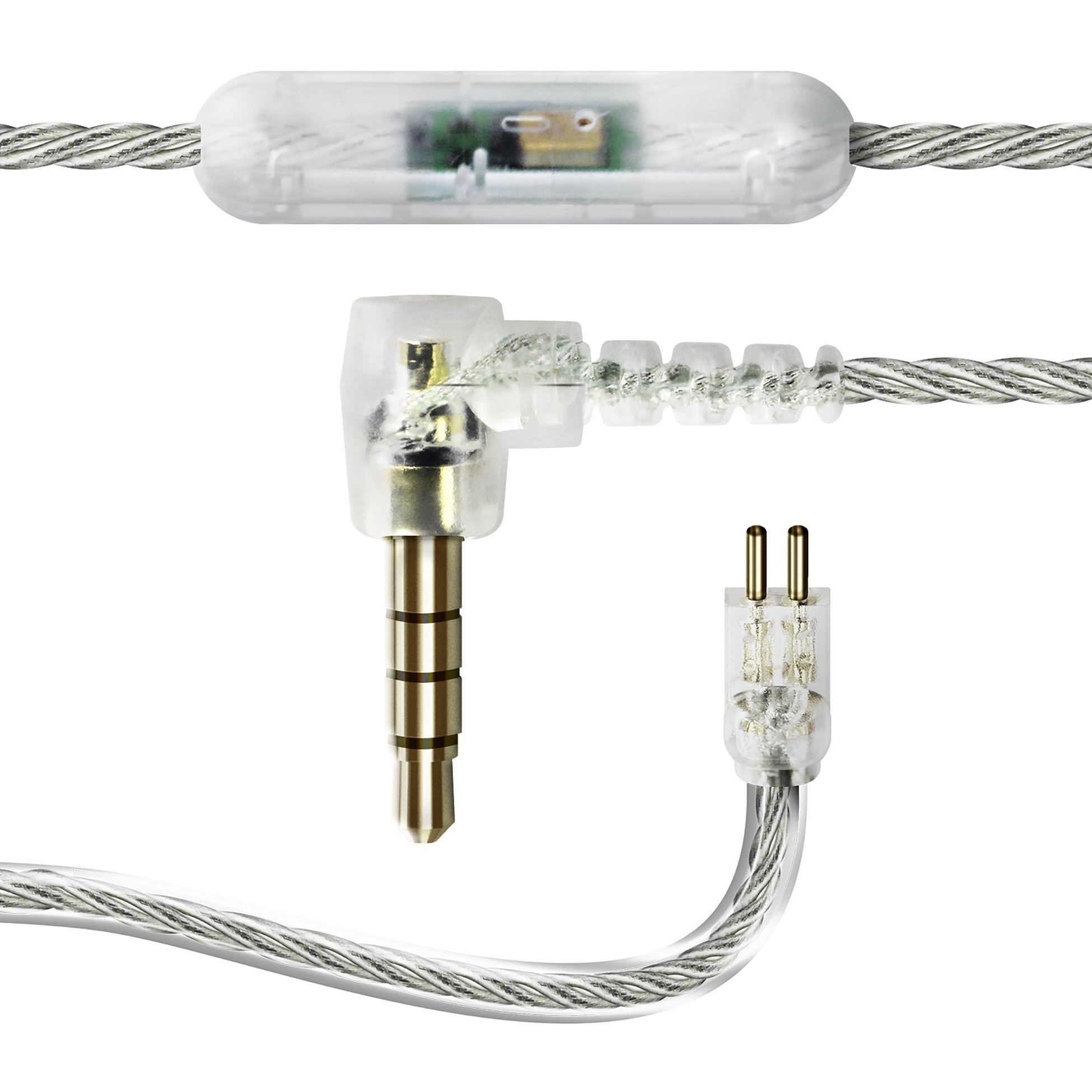 h-rluchs-hl4-smartphone-kabel-2-pin-120-cm-transparent-headset image 4