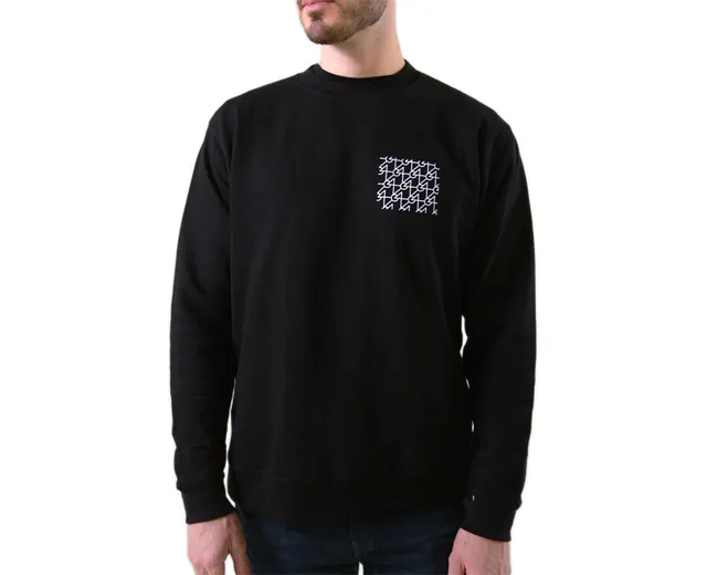 64-audio-signature-monogram-crewneck-pullover-schwarz-baumwolle image 1