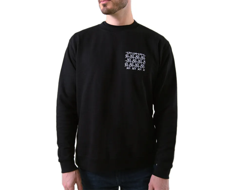 64-audio-signature-monogram-crewneck-pullover-schwarz-baumwolle image 1