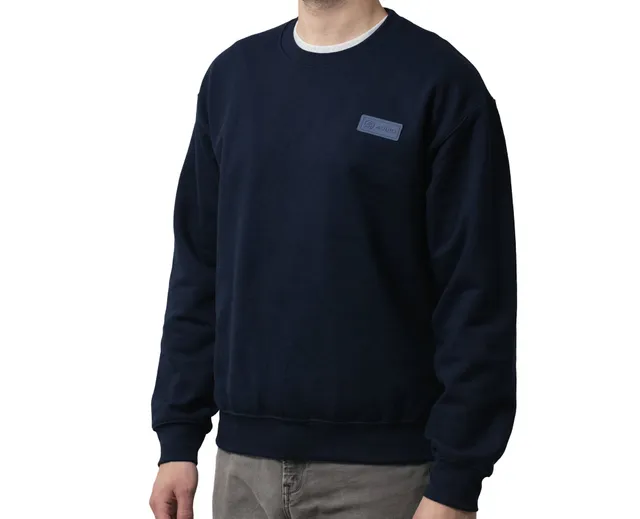 64-audio-monochrome-sweater-pullover-navy-baumwolle-gr-s-2xl image 1
