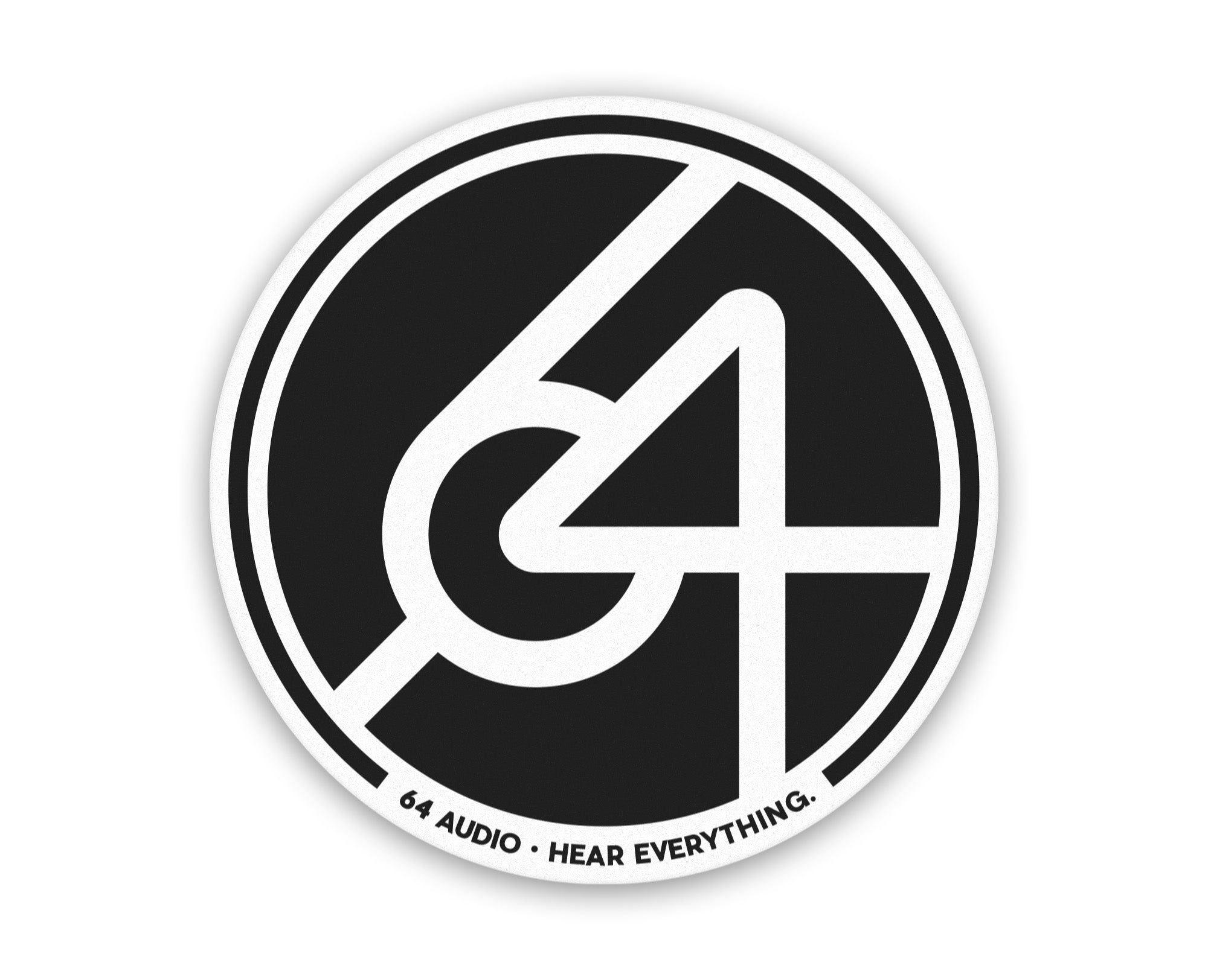 64-audio-sticker-vinyl-aufkleber-rund-2-6-zoll-logo image 1