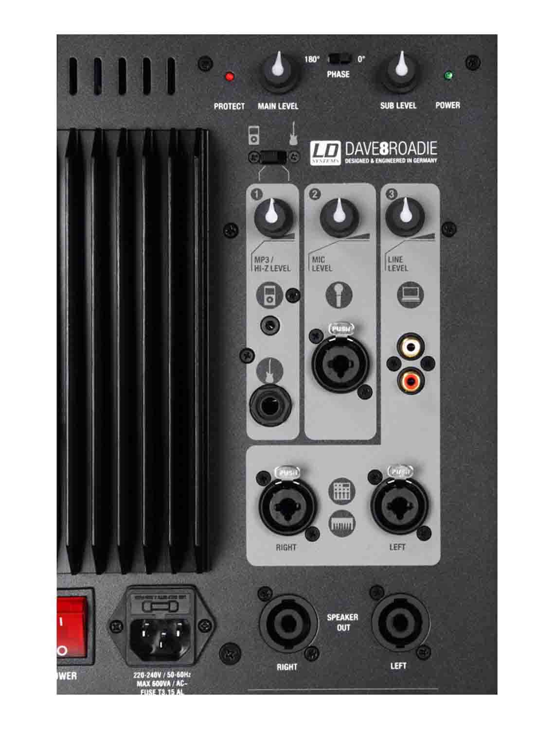 ld-systems-dave-8-roadie-pa-system-aktiv-2-1-mit-3-kanal-mixer image 4
