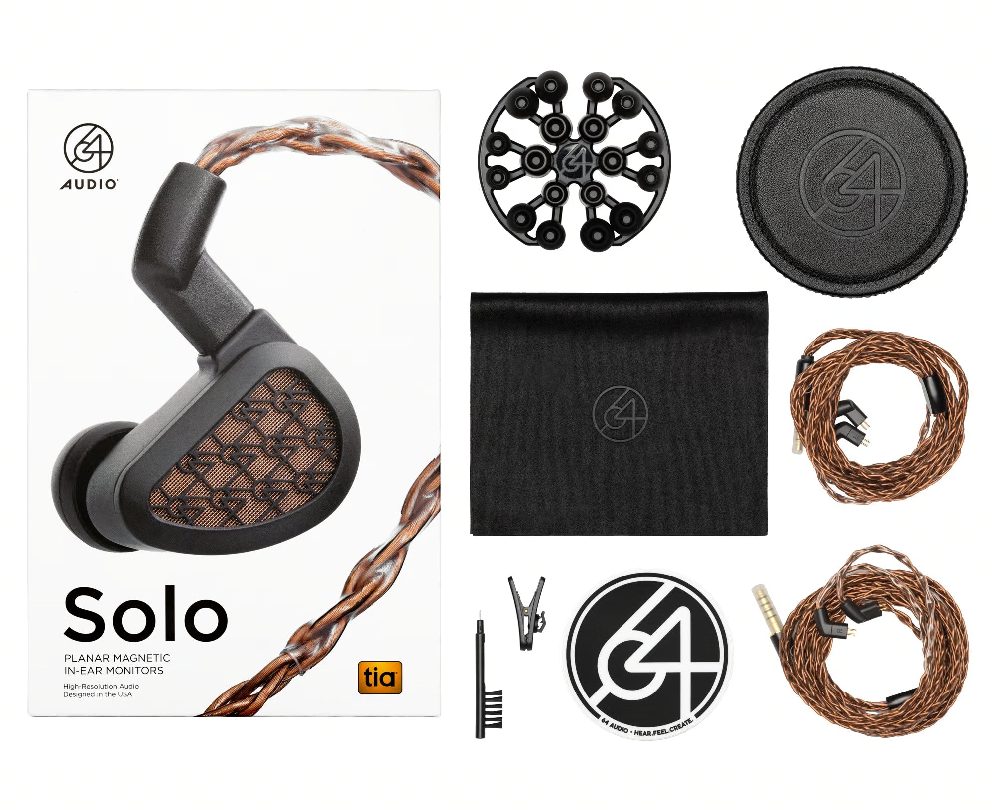 64-audio-u-series-solo-in-ear-monitor-planar-kupferkabel image 4