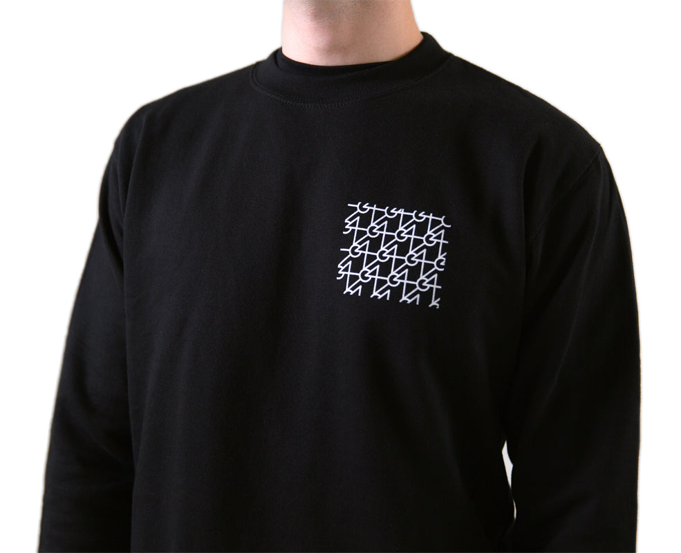 64-audio-signature-monogram-crewneck-pullover-schwarz-baumwolle image 3