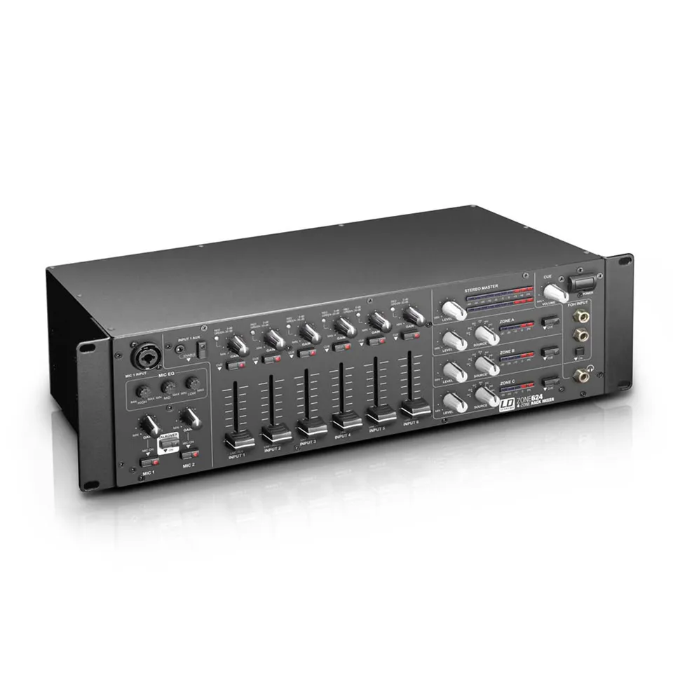 ld-systems-zone-624-4-zonen-mixer-19-zoll-3he-schwarz image 1