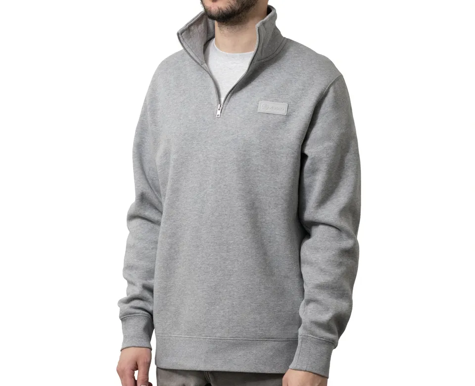 64-audio-u-series-monochrome-quarter-zip-pullover-grau-m image 1