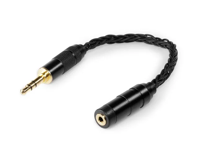 64-audio-u-series-8-braid-kabel-adapter-2-5-auf-3-5-mm-vergoldet image 1