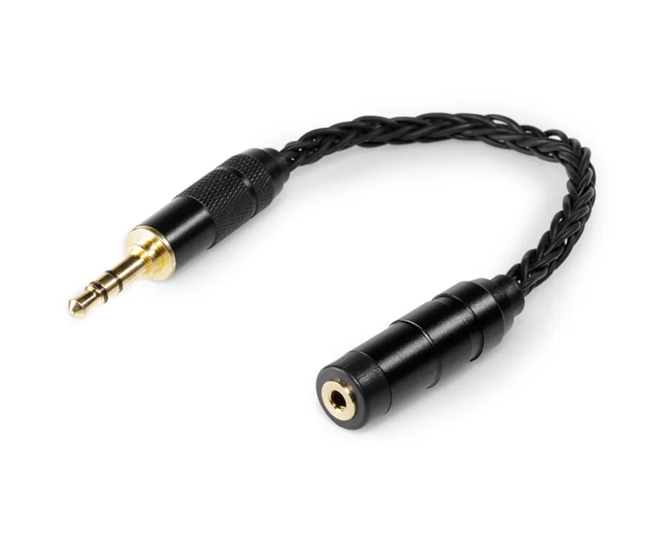 64-audio-u-series-8-braid-kabel-adapter-2-5-auf-3-5-mm-vergoldet image 1