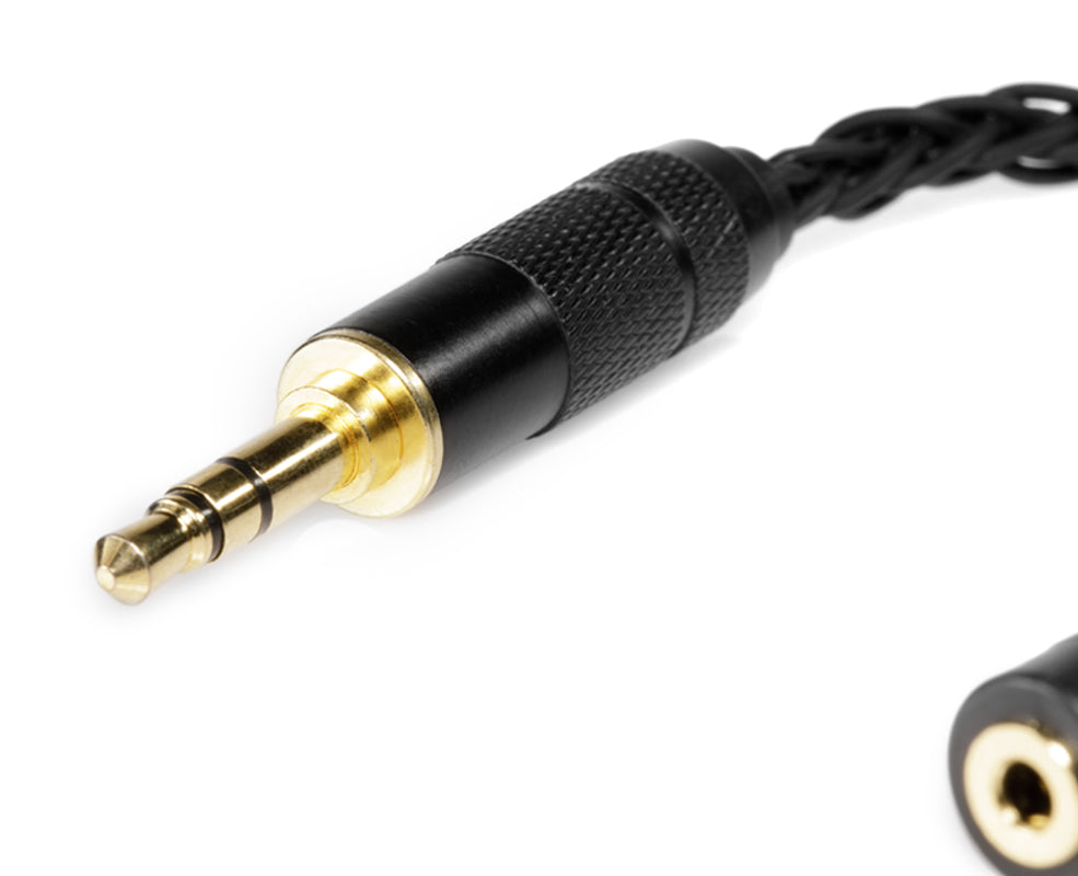 64-audio-u-series-8-braid-kabel-adapter-2-5-auf-3-5-mm-vergoldet image 2