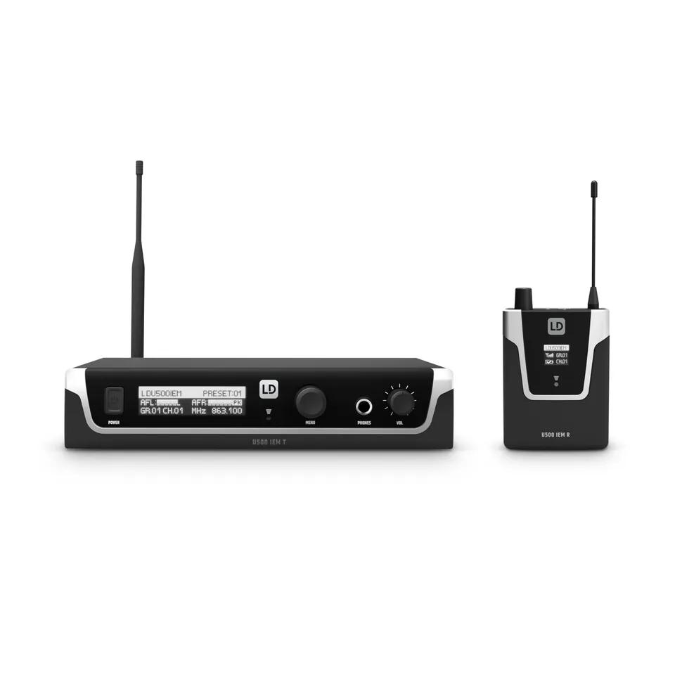 ld-systems-u508-iem-in-ear-monitoring-system-863-865-mhz-823-832-mhz image 1