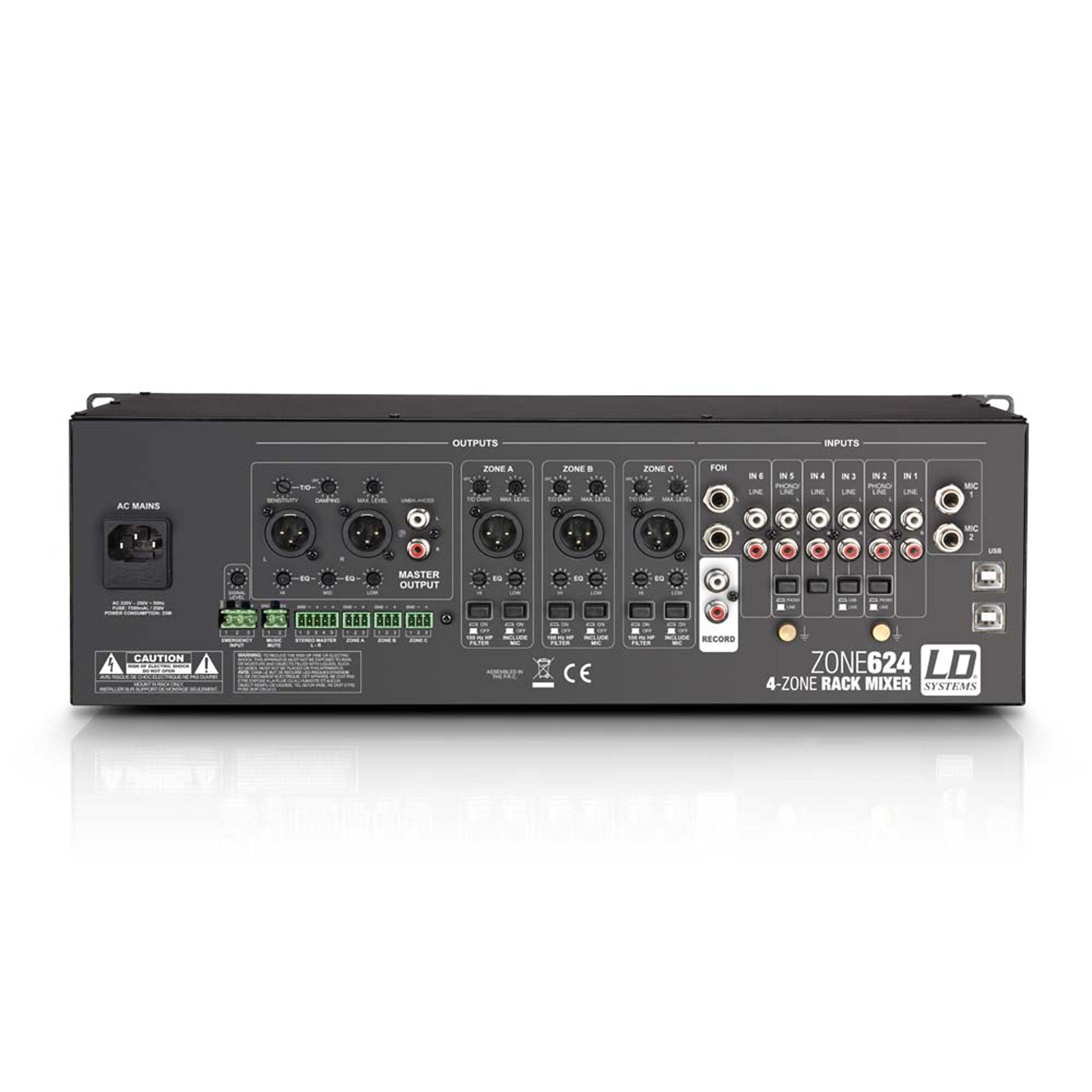 ld-systems-zone-624-4-zonen-mixer-19-zoll-3he-schwarz image 7