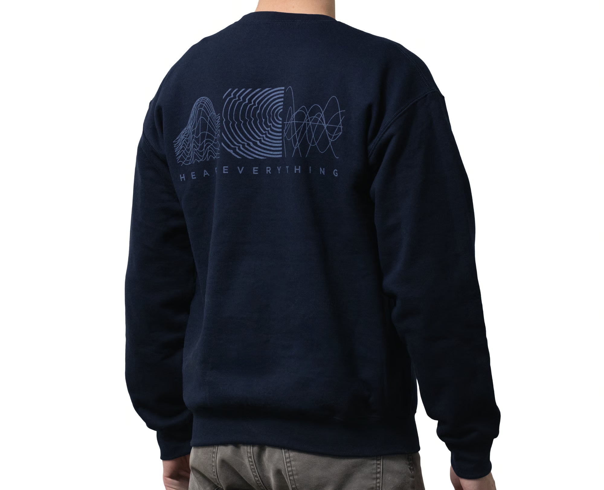 64-audio-monochrome-sweater-pullover-navy-baumwolle-gr-s-2xl image 2