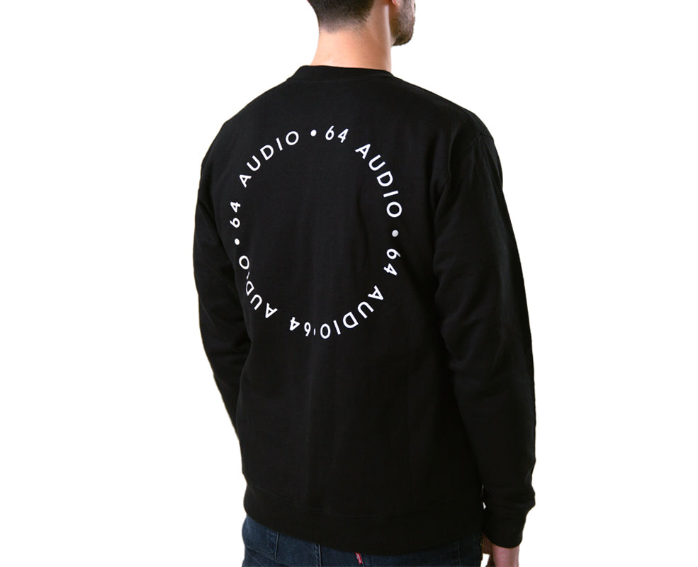 64-audio-signature-monogram-crewneck-pullover-schwarz-baumwolle image 2