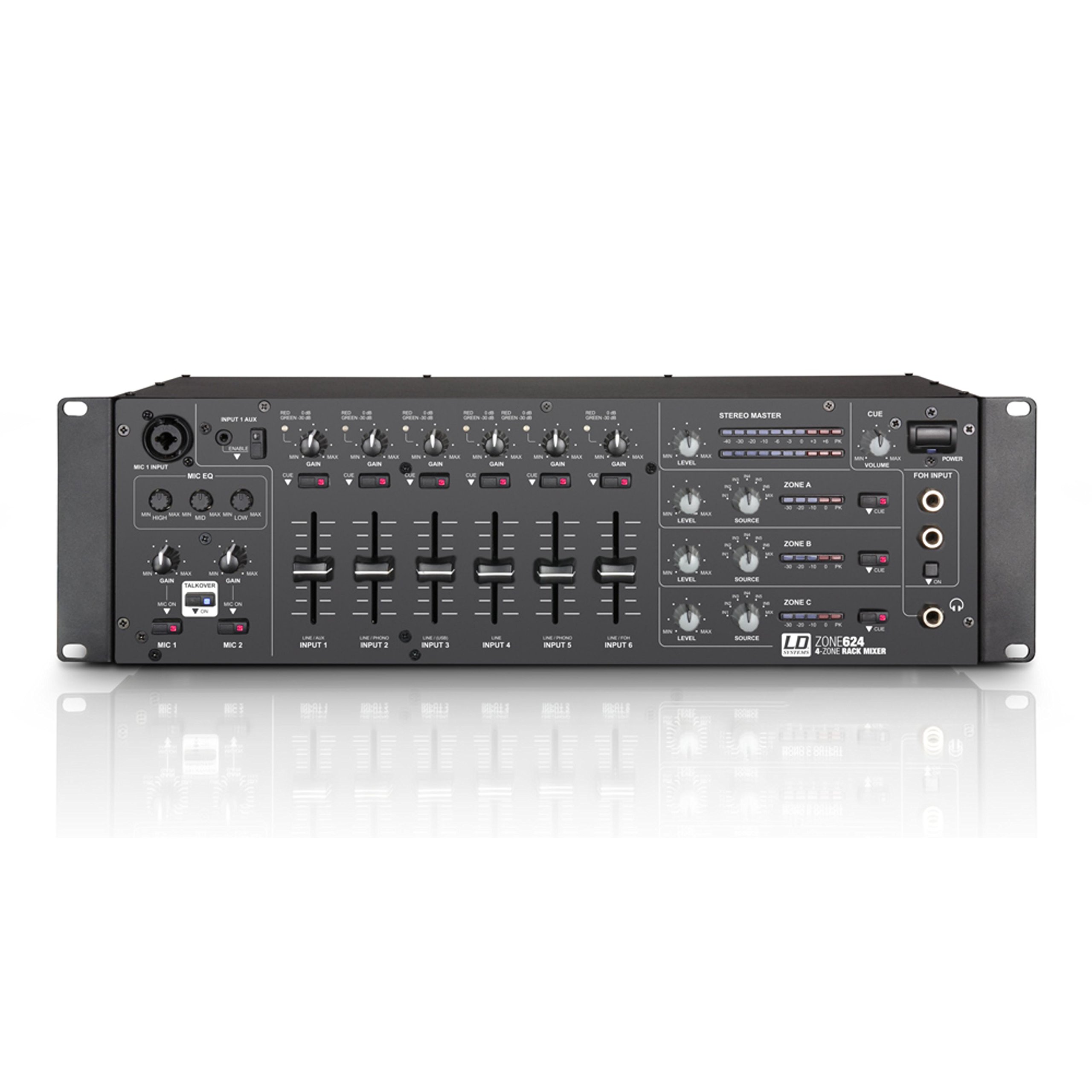 ld-systems-zone-624-4-zonen-mixer-19-zoll-3he-schwarz image 2