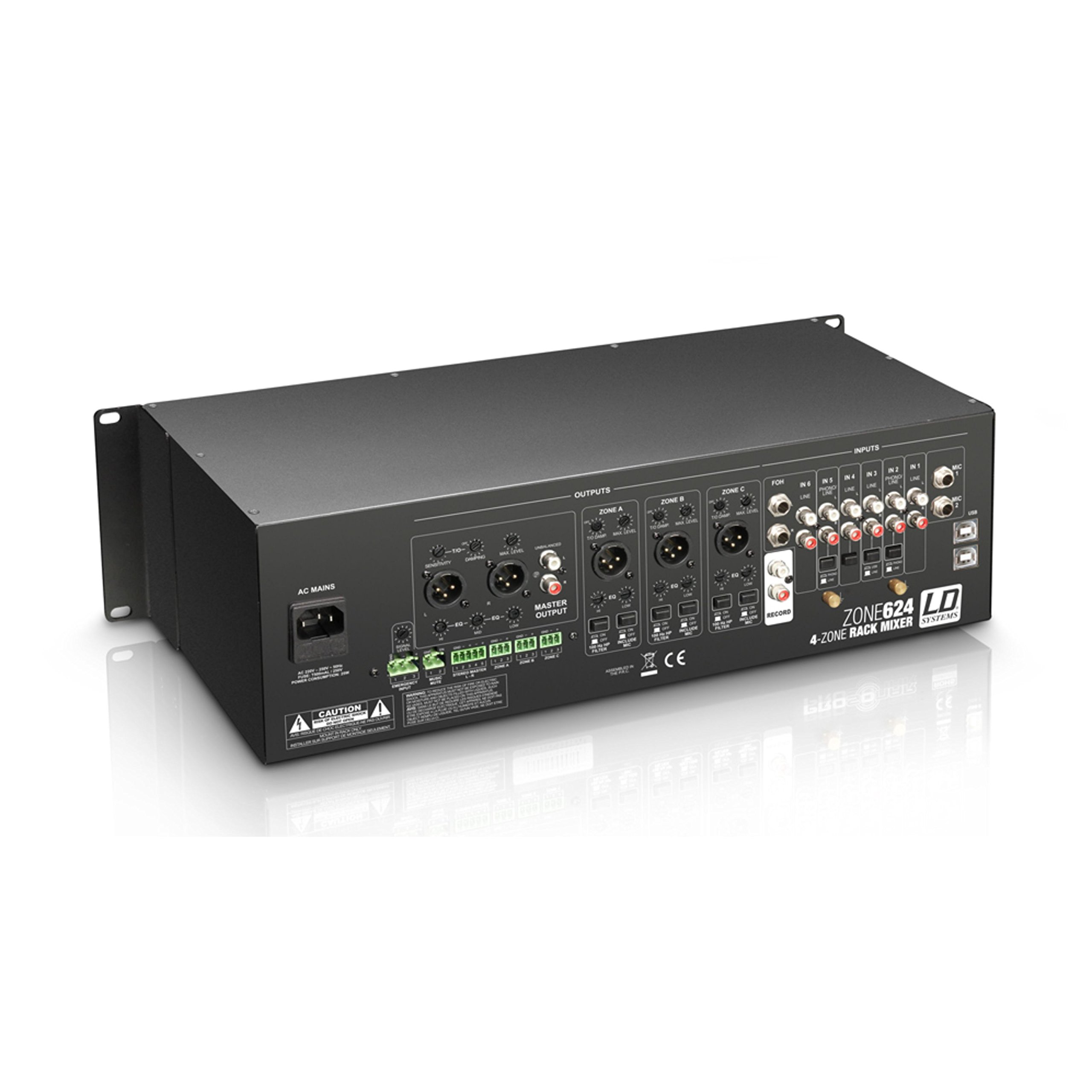 ld-systems-zone-624-4-zonen-mixer-19-zoll-3he-schwarz image 4